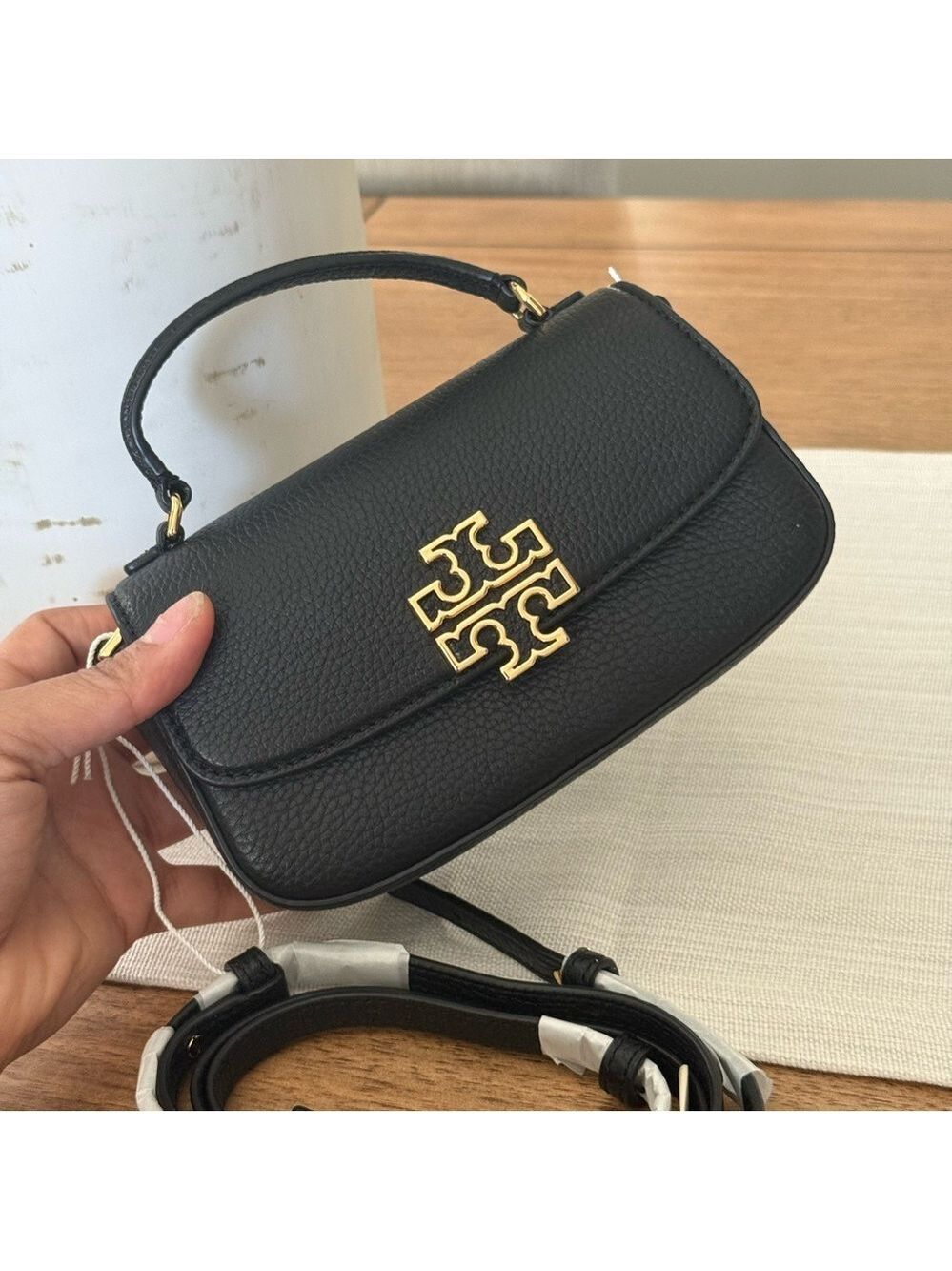 New Tory Burch Britten top handle crossbody price for each ❤️ - Picture 7 of 17